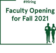 Faculty Opening For 2021